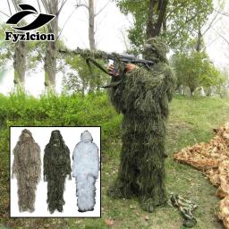 3D Caça Camuflagem Vestuário, Woodland Suit, Árvore Stand Set, Selva, Deserto, Neve, Capa de Camuflagem, 4 peças por conjunto - Image 1