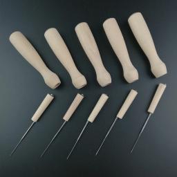 Alça titular agulha de feltragem de madeira ferramenta diy para artesanato criativo poke agulhas de feltro de madeira + metal acessórios de ferramentas de trabalho manual - Image 3