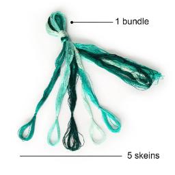 Sanbest-Linha Bordada De Seda Natural, Fio Multicolor, Handmade Jóias Tecidas, Su Seda, DIY de Alta Qualidade, 30 meadas, 50 meadas, 100 - Image 4