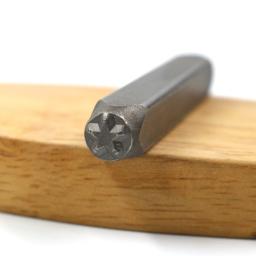 Ferramenta De Perfuração De Carimbo De Couro De Aço Carbono, DIY Metal Carving Artesanato, Molde De Impressão, Perfuração De Jóias, 1Pc - Image 2