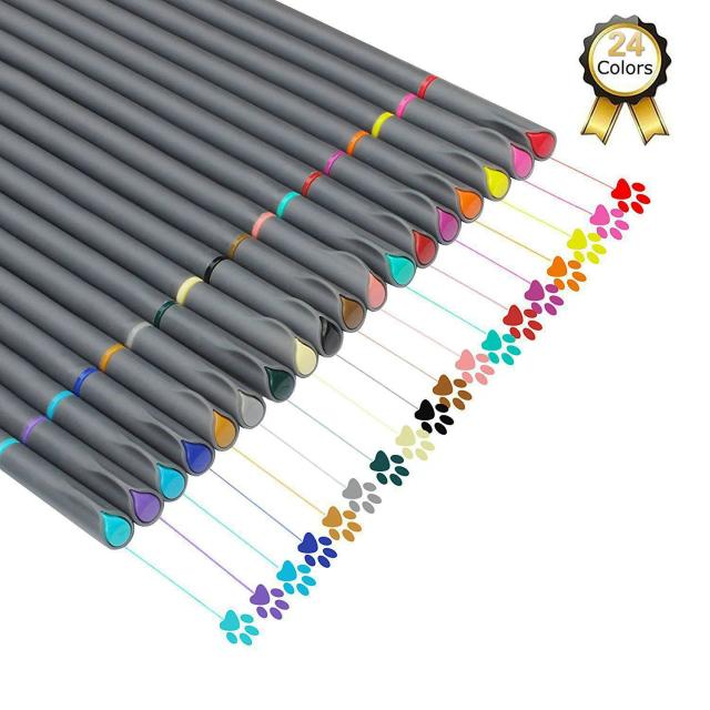 Canetas Fineliner Coloridas para Planejamento e Desenho: Ponta Fina Porosa para Esboços, Anotações e Calendários