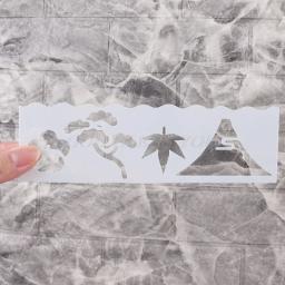 Molde de desenho de plástico para crianças, 8 tamanhos, estênceis, pintura diy, materiais escolares, artesanato, drop shipping - Image 6