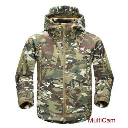 Esdy jaqueta de ar livre masculina, casaco resistente à água, pele de tubarão, moletom de concha macia, tático, caça, acampamento, caminhada, roupa - Image 4