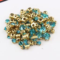 Strass costurado tamanho misto 24 cores e garra dourada pedra de vidro cristal para decoração diy sapatos e chapéus decoração de bagagem - Image 3