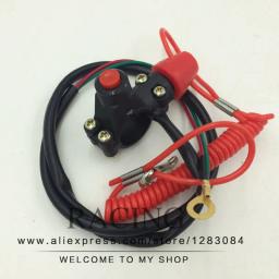 Botão de segurança para mini bicicleta atv, interruptor fechado com emergência, parada de segurança, de bolso para 2 tempos - Image 1