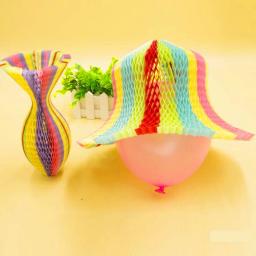 Chapéus artesanais de papel vaso mágico, 100 peças, dobrável para decoração de festa, tampas de papel engraçadas, chapéus de sol viagem, colorido za3gamer - Image 6