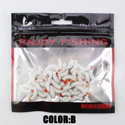 Isca de pesca de mão macia, mão de cheiro quente, carpa isca, pão biônico, larvas, truta, 2,4 cm, 50pcs - Image 5
