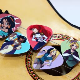 Soach 10 peças de palhetas para guitarra, mais novas palhetas de princesa de desenho animado, espessura de 1.0mm para guitarra, acessórios para ukelele - Image 5