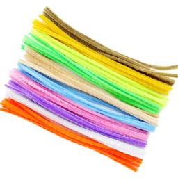 Hastes limpadoras de cachimbos para crianças, 50 peças 30cm colorido limpadores de cachimbo para diy brinquedos educativos de pelúcia artesanais materiais de arte diy - Image 4