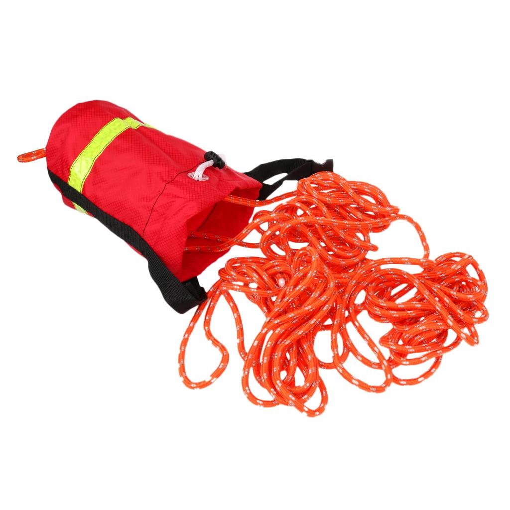 Corda de caiaque, cabo refletor de resgate com corda de 16m/21m, para água, resgate e seguro - Image 1