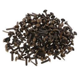 Fixador de papel para scrapbooking, mini pinos decorativos de cabeça redonda com 200 peças, parafusos de metal para artesanato em papel, papelaria e escritório - Image 5