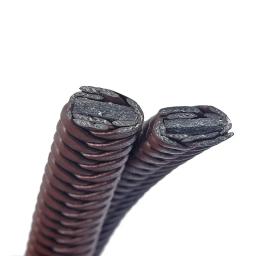 Cordão de couro trançado para artesanato, corda de fazer joias de pulseira, material para artesanato, 1m 12*6mm - Image 4