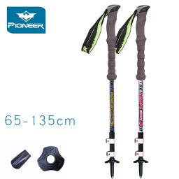 Bastões de caminhada ajustáveis, ultraleve, forte e durável, fibra de carbono, para caminhadas, trilhas, viajadores e mochileiros - Image 2