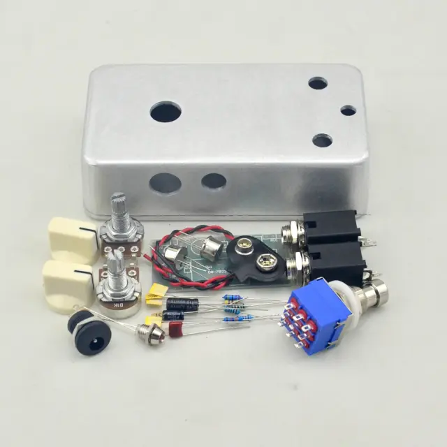 Kit DIY de Pedal Facial Fuzz para Guitarra - PCB Pré-perfurado 1590B
