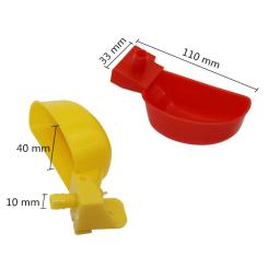 Suprimentos de alimentação de aves codorna, 50 peças bebedouro tigela de galinha codorna pombos pássaro suspensão bebedouro fonte - Image 2