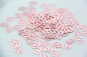 Confete Digital em Ouro Rosado Glitter para Decoração de Aniversário - 500 Peças em Vários Tamanhos