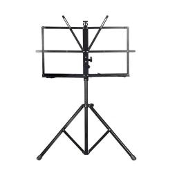 Suporte de música dobrável de pouco peso do metal do suporte da música da cor preta com saco impermeável do transporte - Image 2