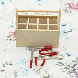 Caixa de ferramentas para costura, caixa de ferramentas/joias/caixa médica/caneta artística/caixa de presente em miniatura para casa de bonecas em escala 1:12 casas de bonecas - Image 5