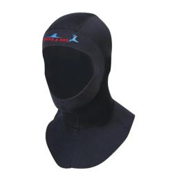 Touca de mergulho de neoprene 3mm, equipamento de mergulho com alça de ombro, chapéu, capa de pescoço, natação, mergulho quente, proteger o cabelo - Image 3