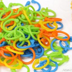 100 pçs colorido tricô crochê ponto de bloqueio marcador diy artesanato ferramentas tricô crochê titular agulha clipe g03 navio da gota - Image 3