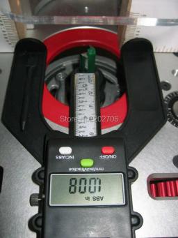 Digital medidor de profundidade digital medidor de profundidade do passo lcd auto magnético abertura ereta 80mm mão roteadores - Image 3