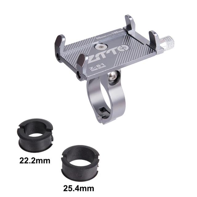 Suporte Ajustável para Smartphone em Bicicleta - Montagem Universal em Liga de Alumínio