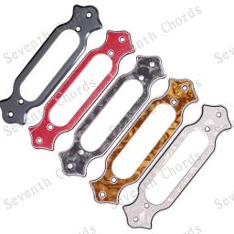 Captador de bobina única mudou para violão, 2 peças, captadores de som de guitarra acústica, suporte de capa de anel de bobina única - Image 1