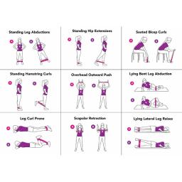 Faixa de resistência para ioga, pilates, exercício, fisioterapia, ginásio, treinamento, atlético, borracha, elástico, crossfit equipamentos - Image 6