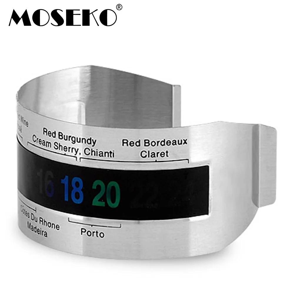 Moseko garrafa de vinho tinto de aço inoxidável, termômetro digital, medidor de temperatura de 4-24 centímetros, sensor de fabricação caseira de cerveja, vinho tinto - Image 1