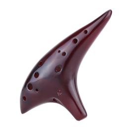 Ocarina de cerâmica de 12 orifícios, flauta alto c com queima de fumaça, instrumento musical submerso com nota de música para iniciantes - Image 6