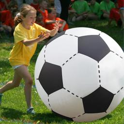 Bola de praia gigante inflável para crianças, futebol, futebol, jogos ao ar livre, bola, voleibol, piscina de PVC, acessórios, 150cm - Image 3
