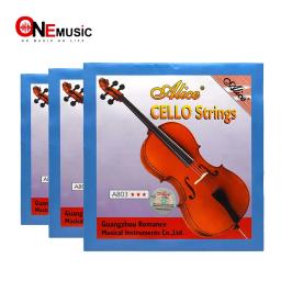 Alice a803 cordas violoncelo núcleo de aço níquel prata 1st-4th cordas - Image 1