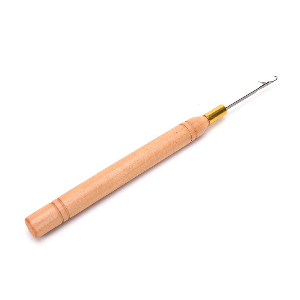 Ferramentas para trança, gancho para crochê, agulha para conectar micro anéis/laço de agulha de extensão do cabelo, 1 peça - Image 1