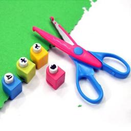 Tesoura para gravação de artesanato, frete grátis, novo design, presente para a escola, faça você mesmo, conjunto de perfuradores, papel, scrapbooking - Image 2