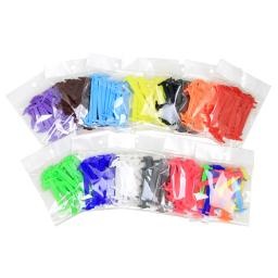 Cadarços elásticos de silicone para homens e mulheres, cadarços especiais, sem laço, laço de borracha, 13 cores, 16 pçs/lote - Image 1