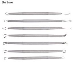 Chzimade-aço inoxidável polímero argila ferramentas, cerâmica, cerâmica, escultura, extremidade do fio, fita, 7pcs - Image 1