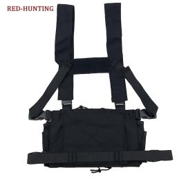 2021 novos sacos de colete no peito das mulheres dos homens colete paintball multicam ambientes disruptivos tático equipamento no peito caça colete com bolsa ak - Image 6