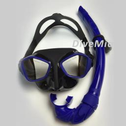 Máscara subaquática para mergulho mergulho máscara preta tempreted vidro snorkeling máscara conjunto com caixa de natação freediving mergulho conjunto - Image 3