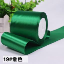Fita de cetim de seda verde para festa, decoração de casa e casamento, suprimentos de materiais DIY, embrulho, Natal, 80mm de largura, 50mm, 22m - Image 4