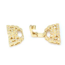23*15 milímetros Fechos Para Jóias Fazendo Acessórios de Cobre Fechos Fivelas Para DIY Colar de Pérolas Pulseira Cúbicos de Zircônia - Image 3
