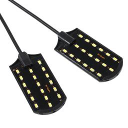 Lâmpada dobrável de aquário para peixes, portátil, ac220v, 10w, 32 led, duas pontas, iluminação, flexível, ângulo de iluminação, branco - Image 3