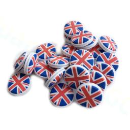National Flag Tennis Racket Damper, Amortecedor para reduzir o tênis, Vibração de raquete, Tenis Pro Staff, 5pcs - Image 3