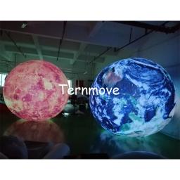 Globo de terra inflável gigante, com globo de terra e luz de led, para eventos - Image 4