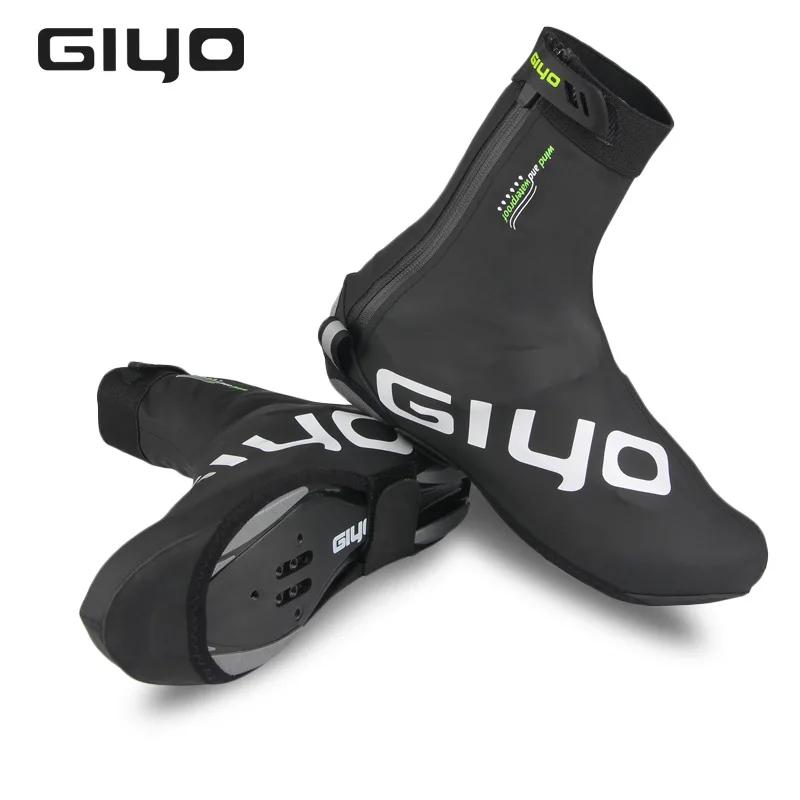 Giyo capa de sapato para ciclismo, à prova d'água, capa para sapatos de bicicleta, reflexiva, à prova de vento, mtb, estrada, inverno, lã, quente, protetor de bloqueio - Image 1