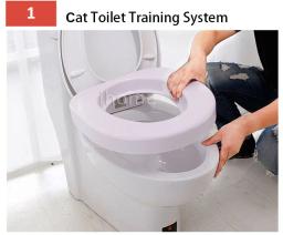 Kit De Treinamento De Banheiro De Gato De Alta Qualidade, Profissional, Trem, Amor, Limpar Gatos, Usar Banheiro Humano, Fácil de Aprender, Caixa De Lavatório - Image 4