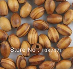 400 pçs encantos jóias fazendo pulseiras diy artesanato oval cor de madeira contas de madeira moda vintage oliva espaçador contas - Image 3