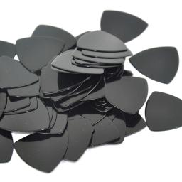 Palhetas de guitarra triângulo, celulóide médio, grande, arredondado, preto sólido, 0,71mm, atacado, 500pcs, lote - Image 5