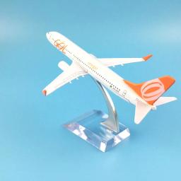 Aeronave aéreo brasileiro, modelo de avião com 16cm fabricado em liga metálica, aeronave aéreo, s9 737 b737 800 - Image 2