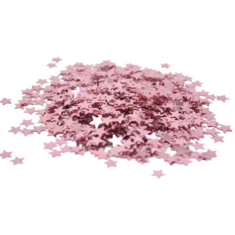Confete Estrela Dourada Brilhante para Decoração de Mesa, Polvilha Acrílica, DIY, Festa de Aniversário, Casamento, Natal, 15g, 6mm, 10mm - Image 1