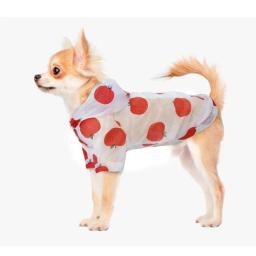 Capa de chuva para cães e gatos, Hoodie de proteção solar, roupas pequenas, poncho de impressão, roupas de cachorro, verão - Image 4